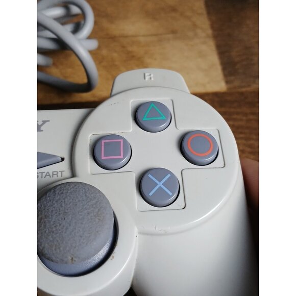Sony PlayStation PS1 PS One Controller SCPH-110 OEM White - Tested - Picture 4 of 7